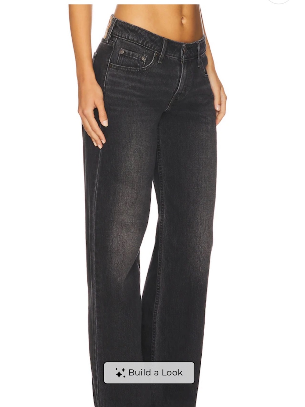 Levi's Black Wide-Leg High-Rise Jeans
